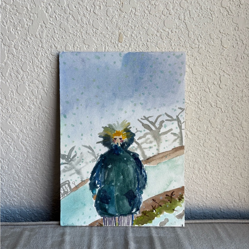 Abstract Watercolor - Blue and Green Tones